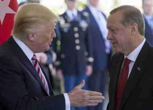 ترامب هنأ نظيره التركي أردوغان على “أخذه سوريا”